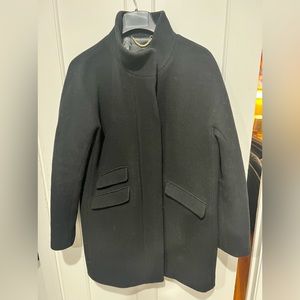 J Crew cocoon coat in Italian stadium-cloth wool - | Black | Size Large